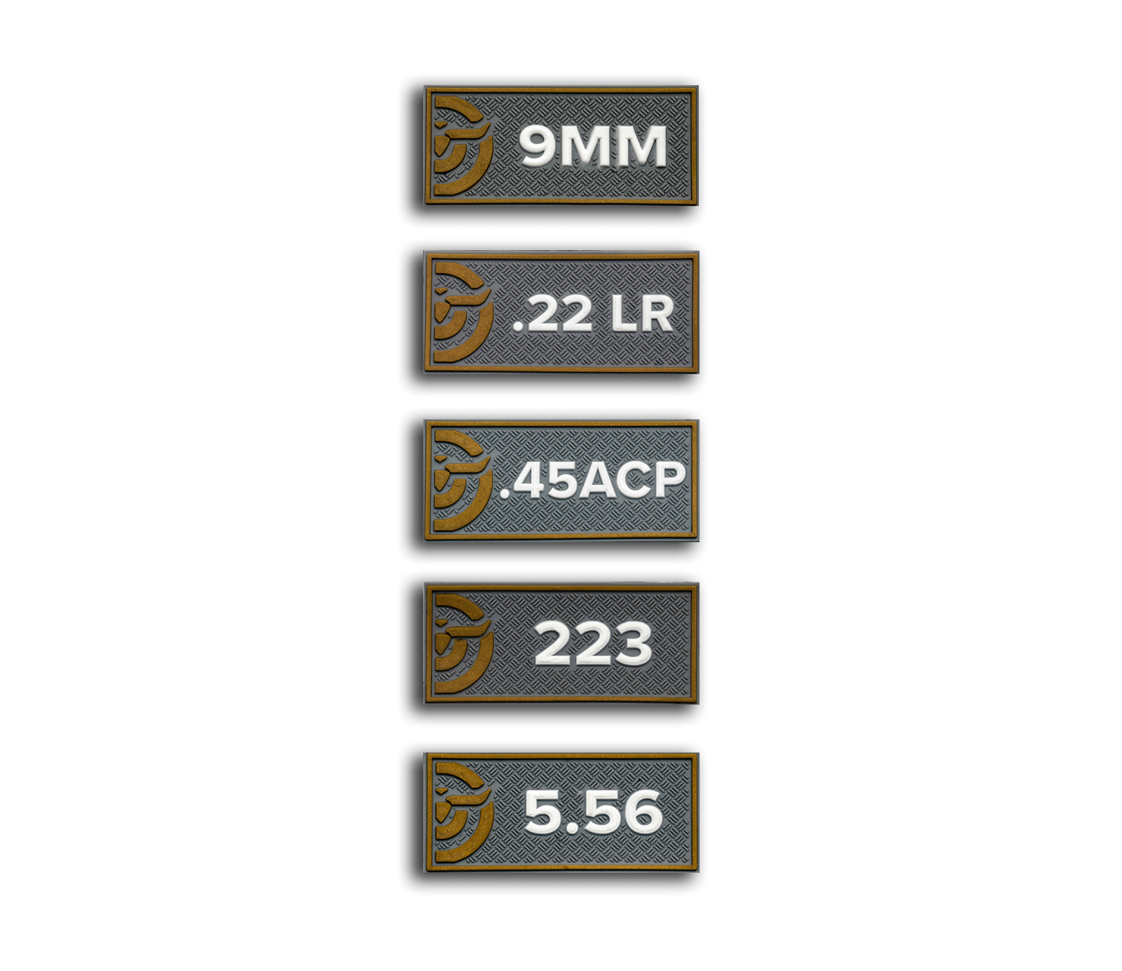 Gold Patch Code Caliber Patches - Make Ready Range Wear